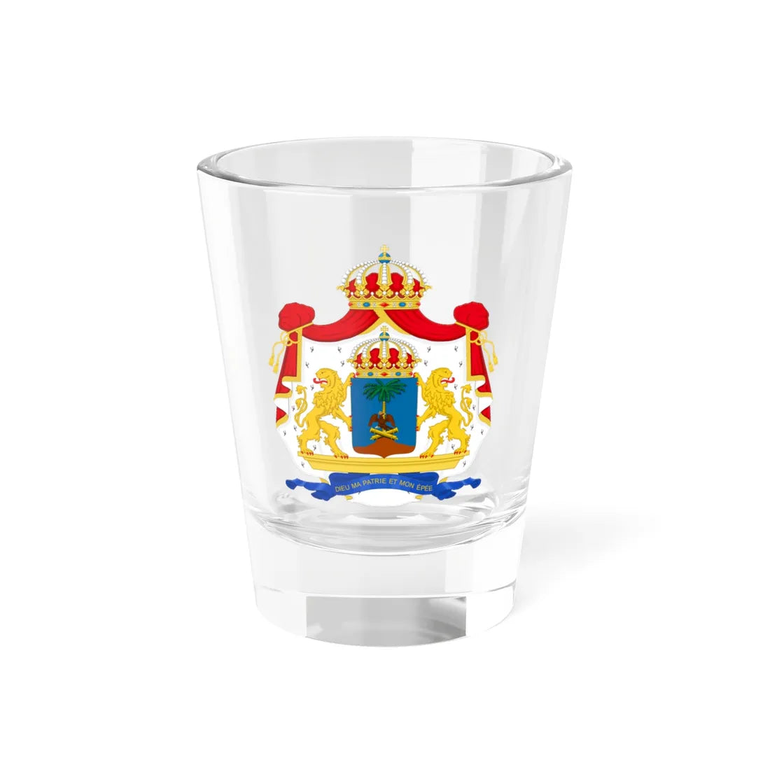 Coat of arms of Haiti 1849-1859 (Haiti) (Coat of Arms) Shot Glass 1.5oz 1.5oz - Go Mug Yourself