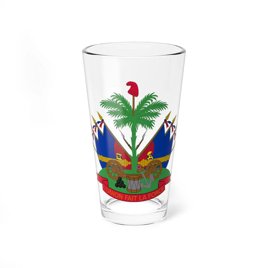 Coat of arms of Haiti 1859-1964 (Haiti) (Coat of Arms) Pint Glass 16oz 16oz - Go Mug Yourself