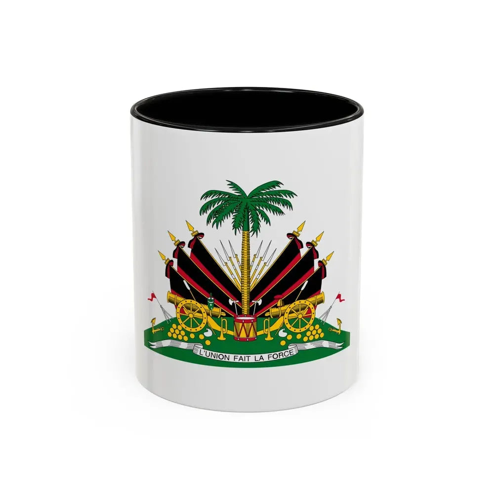 Coat of arms of Haiti (1964-1986) - Accent Coffee Mug 11oz Black - Go Mug Yourself