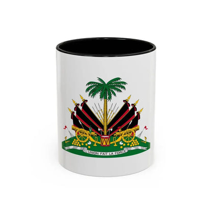 Coat of arms of Haiti (1964-1986) - Accent Coffee Mug 11oz Black - Go Mug Yourself