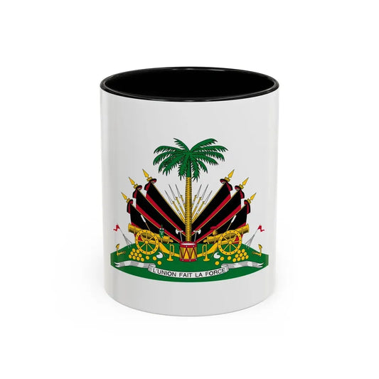 Coat of arms of Haiti (1964-1986) - Accent Coffee Mug 11oz Black - Go Mug Yourself