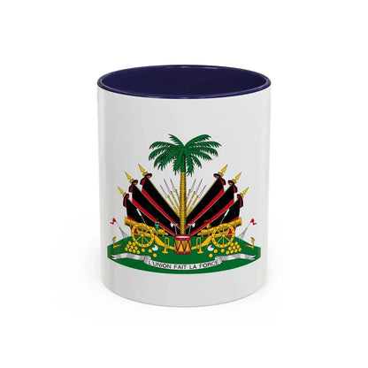 Coat of arms of Haiti (1964-1986) - Accent Coffee Mug 11oz Navy - Go Mug Yourself