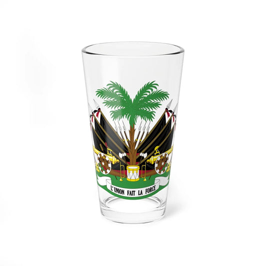 Coat of arms of Haiti 1964-1986 - Alternative version (Haiti) (Coat of Arms) Pint Glass 16oz 16oz - Go Mug Yourself