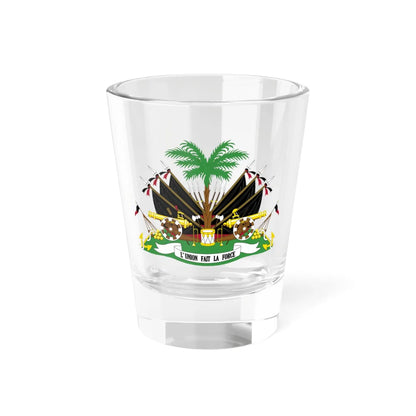 Coat of arms of Haiti 1964-1986 - Alternative version (Haiti) (Coat of Arms) Shot Glass 1.5oz 1.5oz - Go Mug Yourself
