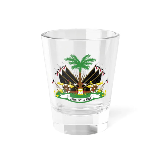Coat of arms of Haiti 1964-1986 - Alternative version (Haiti) (Coat of Arms) Shot Glass 1.5oz 1.5oz - Go Mug Yourself