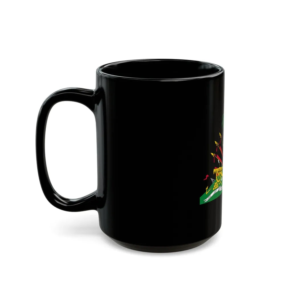 Coat of arms of Haiti (1964-1986) - Black Coffee Mug-Go Mug Yourself