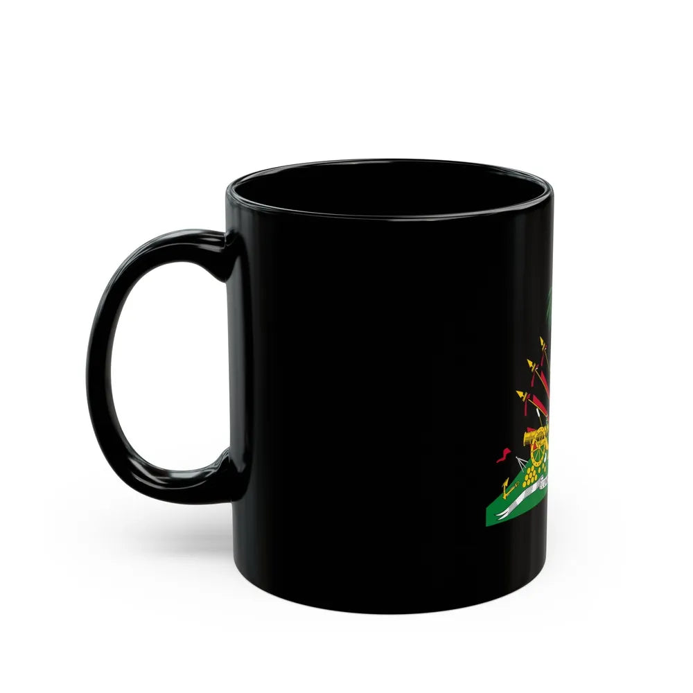 Coat of arms of Haiti (1964-1986) - Black Coffee Mug-Go Mug Yourself