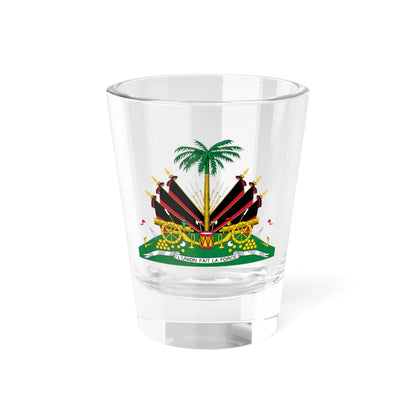 Coat of arms of Haiti 1964-1986 (Haiti) (Coat of Arms) Shot Glass 1.5oz 1.5oz - Go Mug Yourself