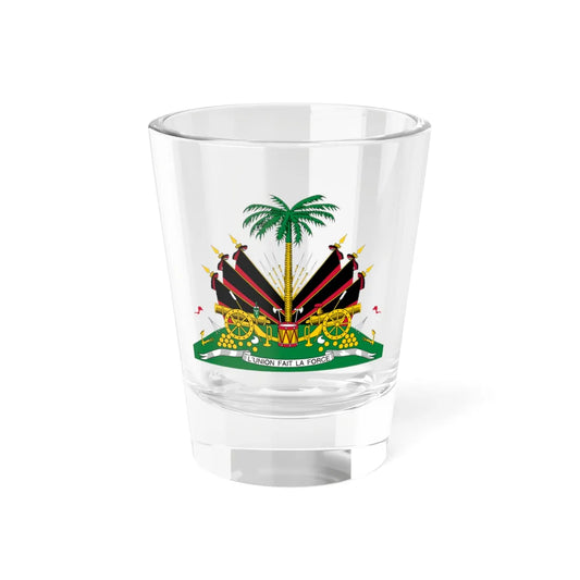 Coat of arms of Haiti 1964-1986 (Haiti) (Coat of Arms) Shot Glass 1.5oz 1.5oz - Go Mug Yourself