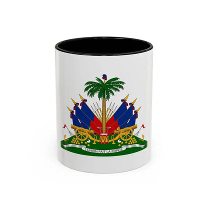 Coat of arms of Haiti - Accent Coffee Mug 11oz Black - Go Mug Yourself