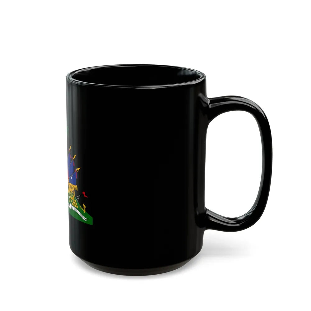 Coat of arms of Haiti - Black Coffee Mug-Go Mug Yourself