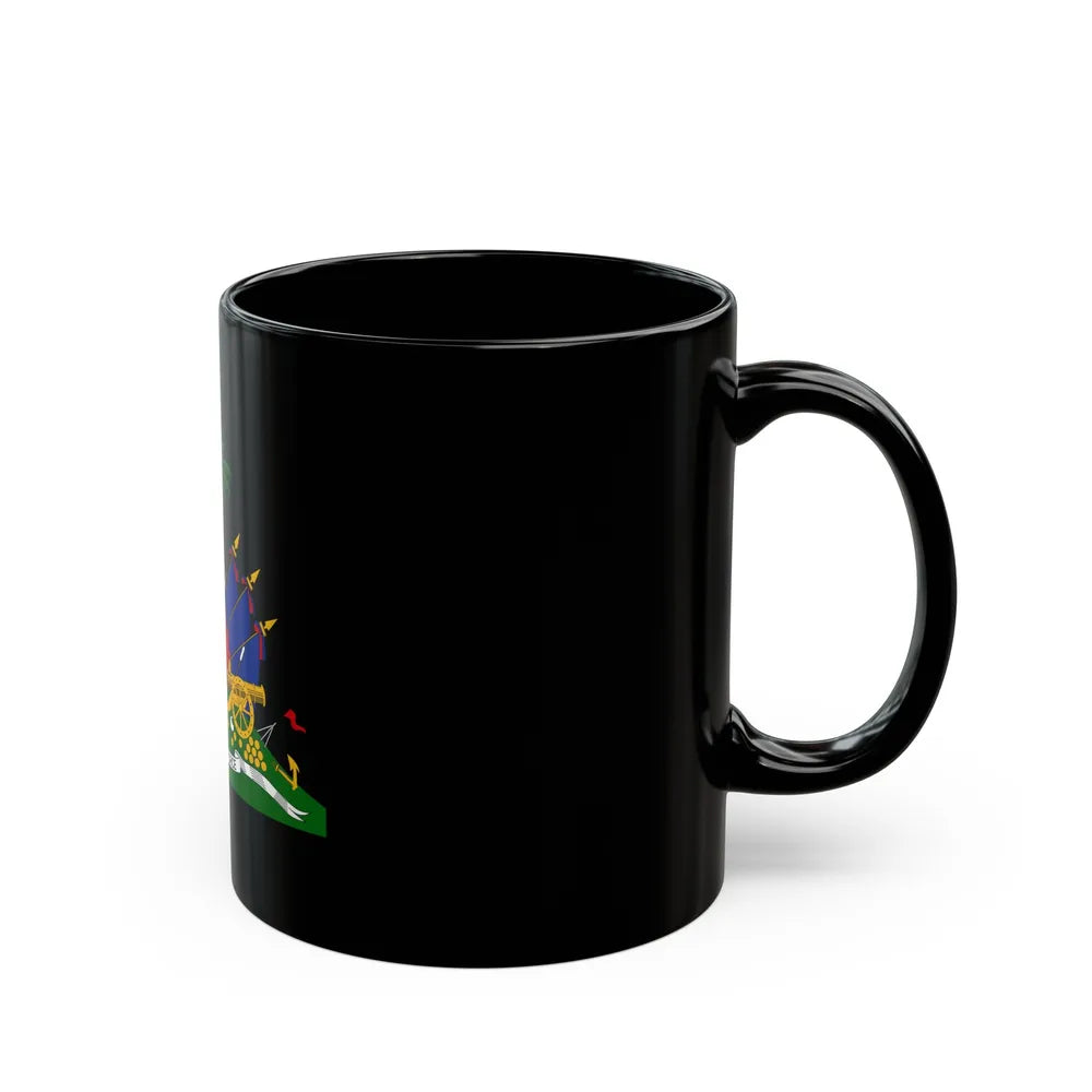 Coat of arms of Haiti - Black Coffee Mug-Go Mug Yourself