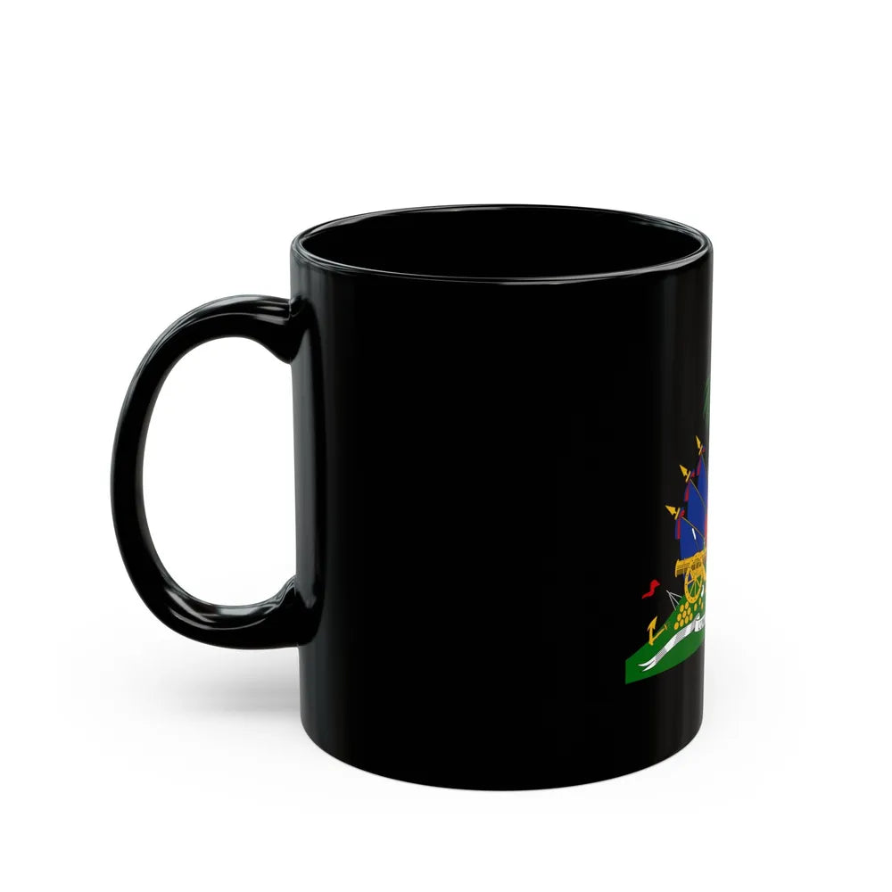 Coat of arms of Haiti - Black Coffee Mug-Go Mug Yourself