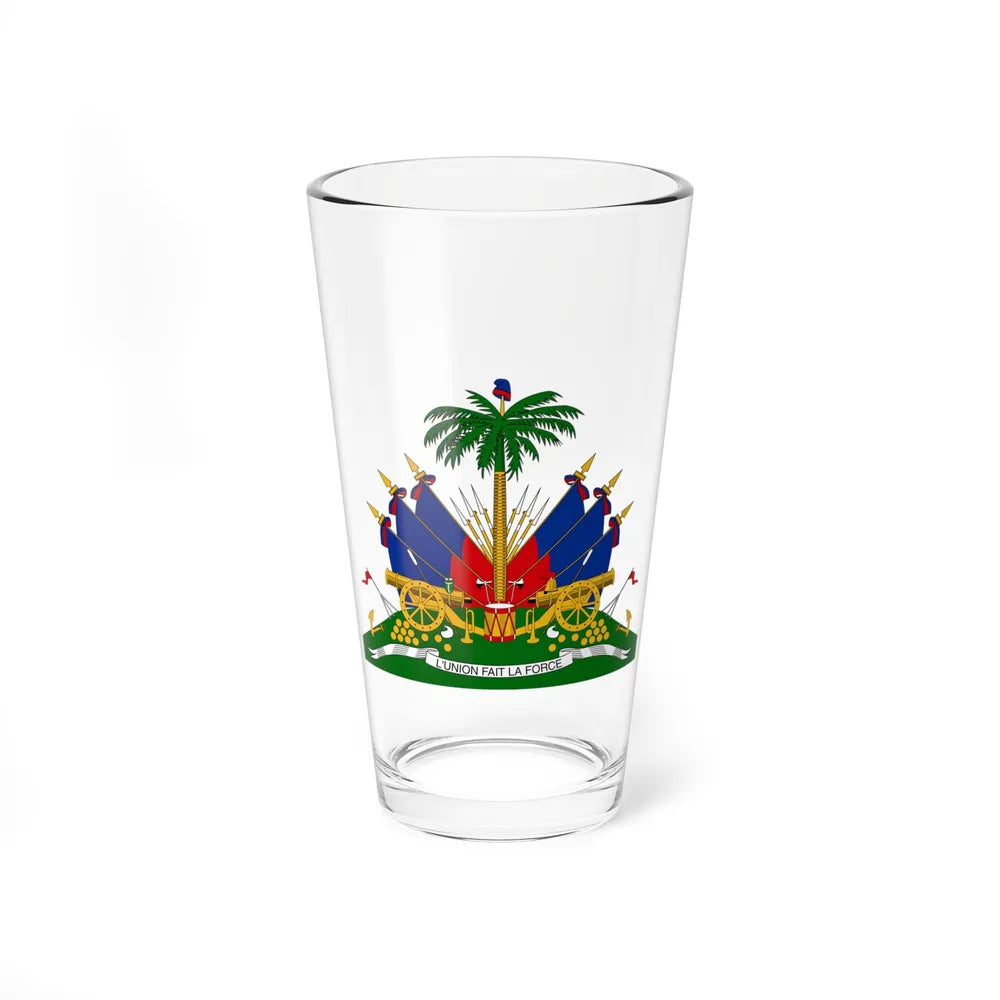 Coat of arms of Haiti - Pint Glass 16oz-16oz-Go Mug Yourself