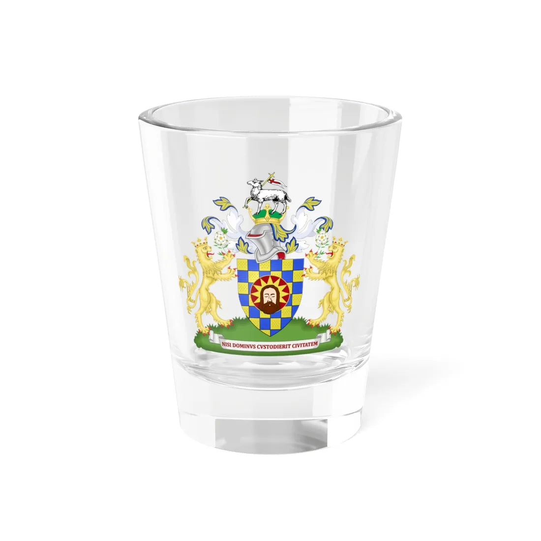 Coat of arms of Halifax (England) (Coat of Arms) Shot Glass 1.5oz 1.5oz - Go Mug Yourself
