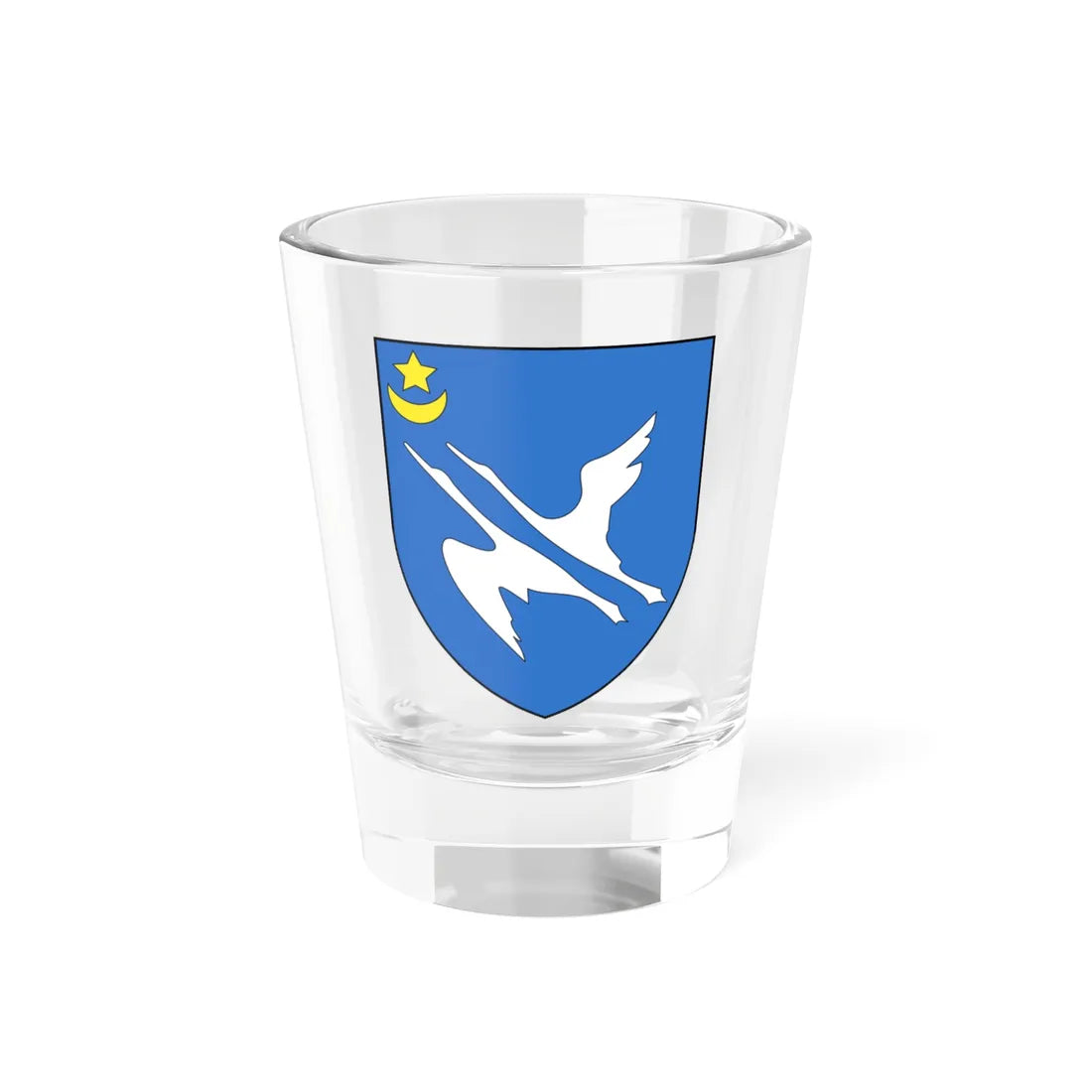 Coat of Arms of Hancavičy Belarus (Belarus) (Coat of Arms) Shot Glass 1.5oz 1.5oz - Go Mug Yourself
