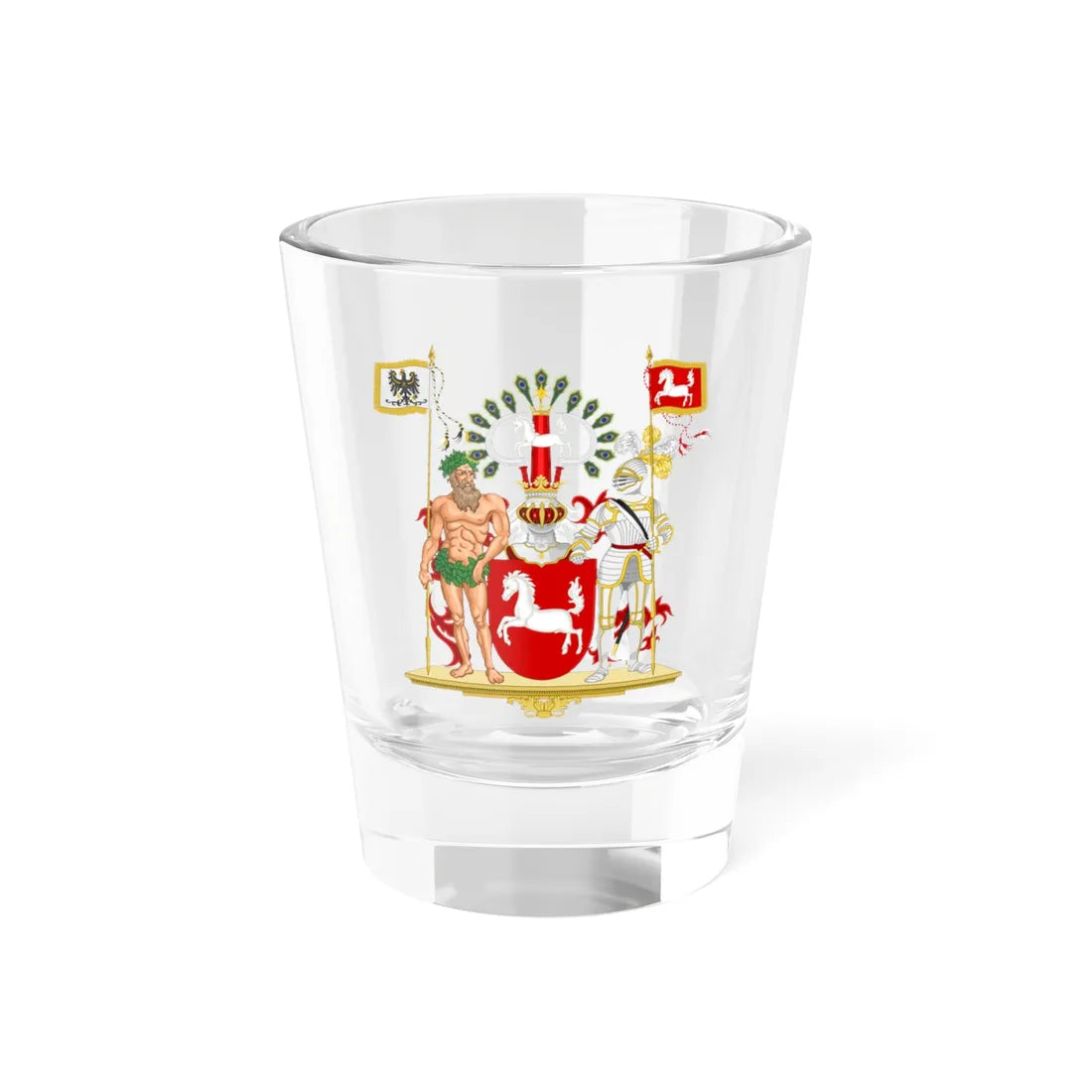 Coat of Arms of Hannover (Germany) (Coat of Arms) Shot Glass 1.5oz 1.5oz - Go Mug Yourself