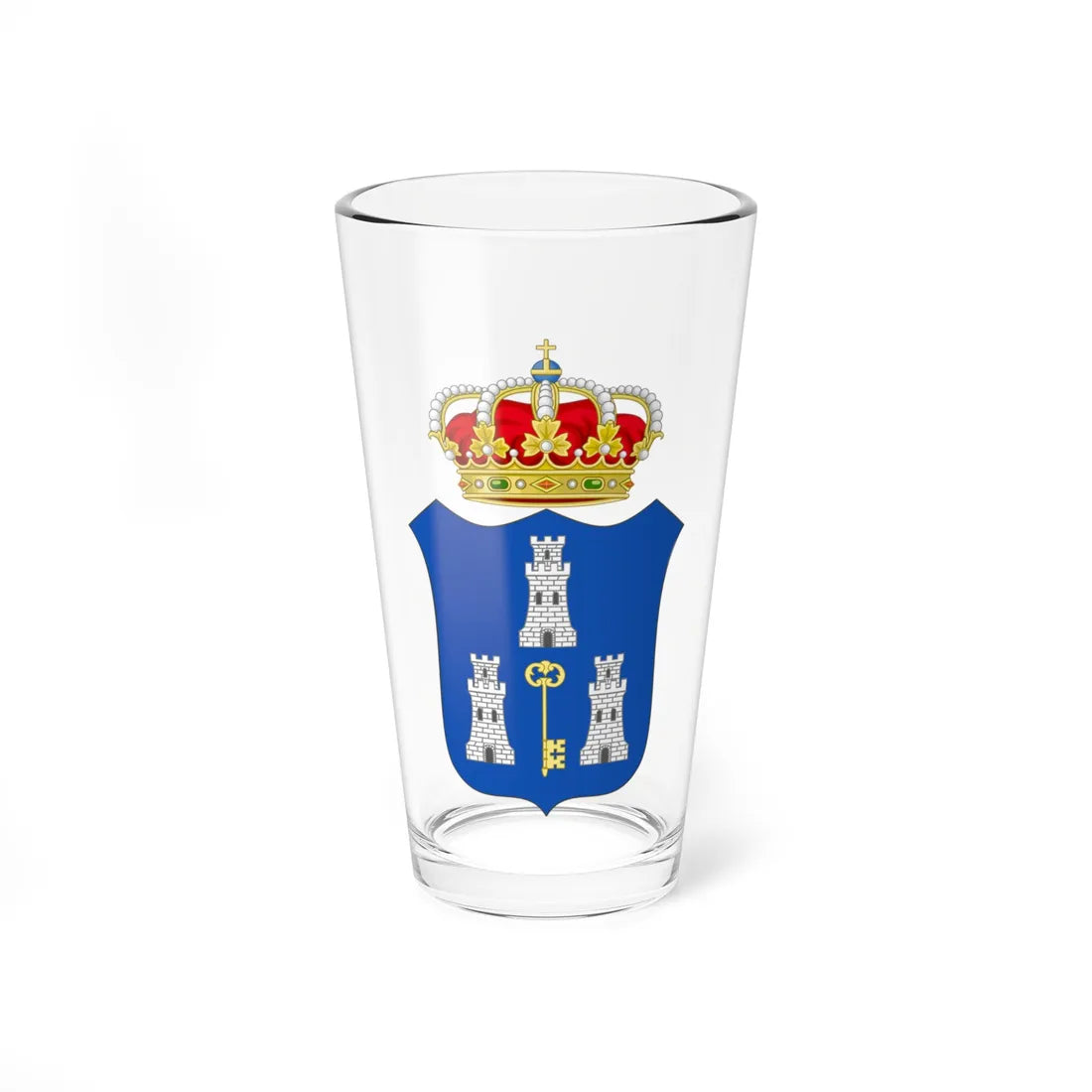 Coat of arms of Havana Colonial (Cuba) (Coat of Arms) Pint Glass 16oz 16oz - Go Mug Yourself