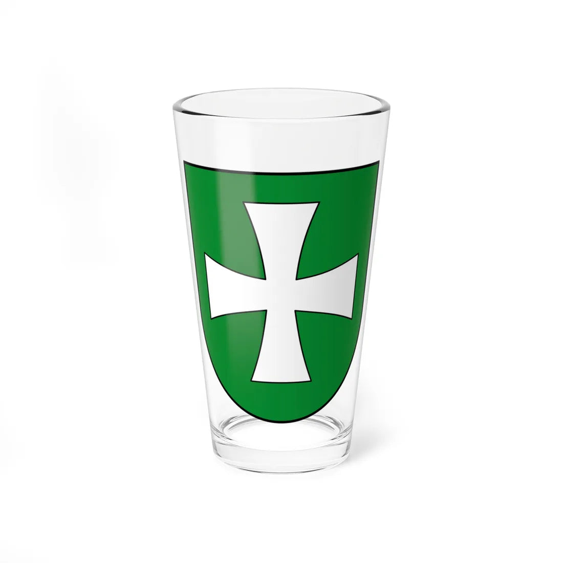 Coat of arms of Heiligenkreuz (Austria) (Coat of Arms) Pint Glass 16oz 16oz - Go Mug Yourself