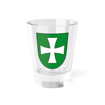 Coat of arms of Heiligenkreuz (Austria) (Coat of Arms) Shot Glass 1.5oz 1.5oz - Go Mug Yourself