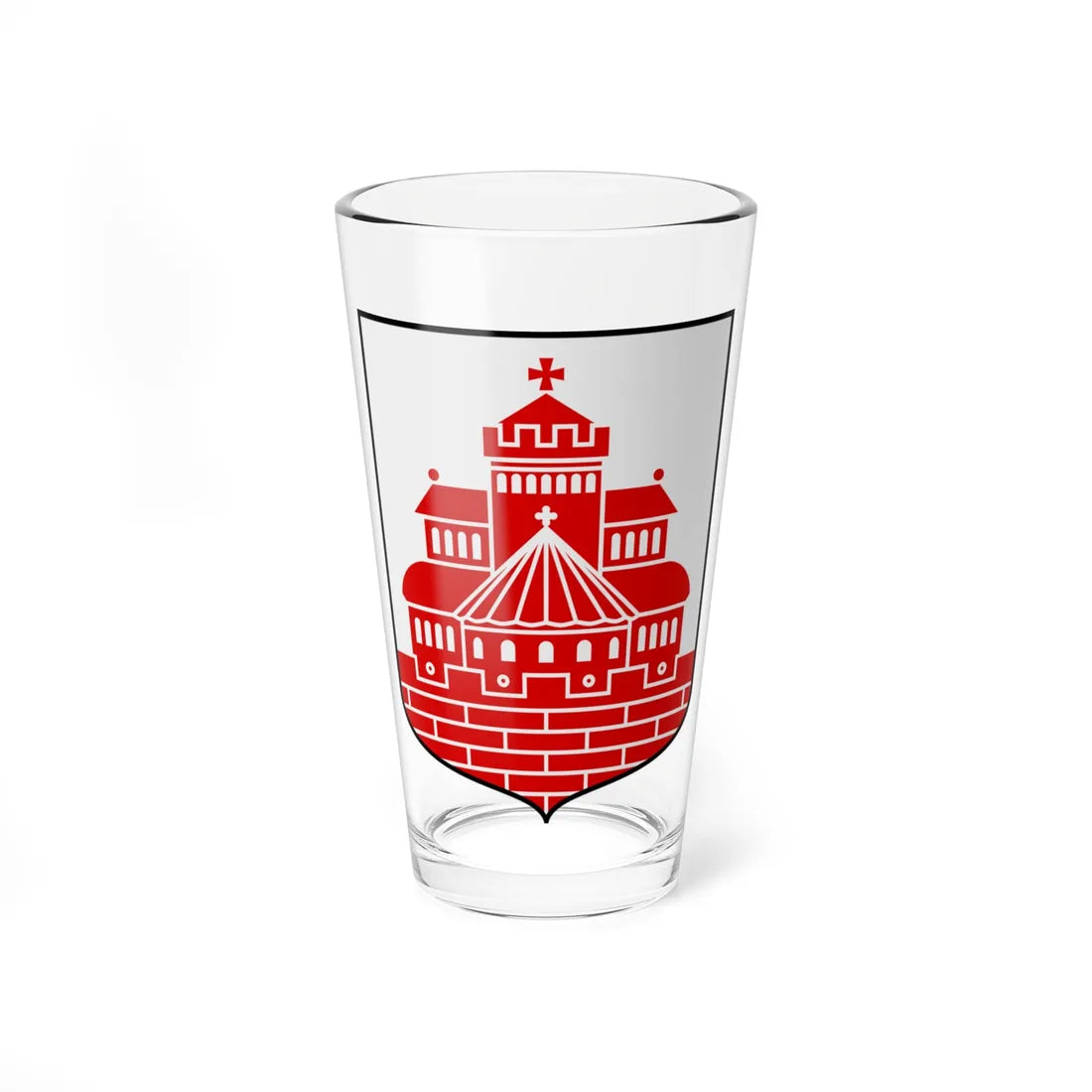 Coat of arms of Helsingborg Sweden (Sweden) (Coat of Arms) Pint Glass 16oz 16oz - Go Mug Yourself