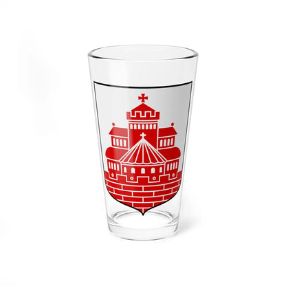Coat of arms of Helsingborg Sweden (Sweden) (Coat of Arms) Pint Glass 16oz 16oz - Go Mug Yourself
