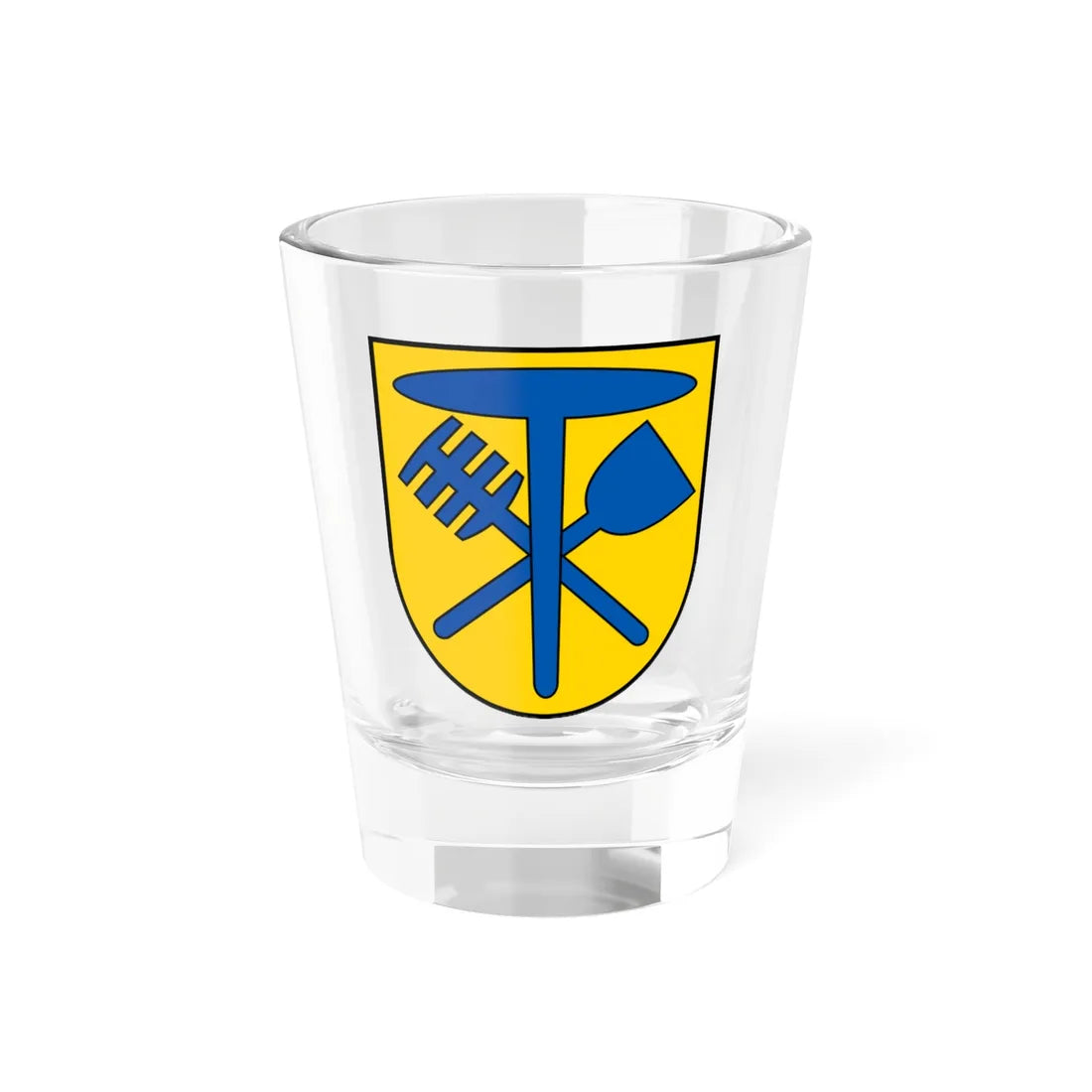 Coat of arms of Hemmiken (Switzerland) (Coat of Arms) Shot Glass 1.5oz 1.5oz - Go Mug Yourself