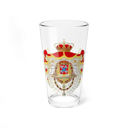 Coat of Arms of Henri de Valois as lifelong king of Poland (Lithuania) (Coat of Arms) Pint Glass 16oz 16oz - Go Mug Yourself