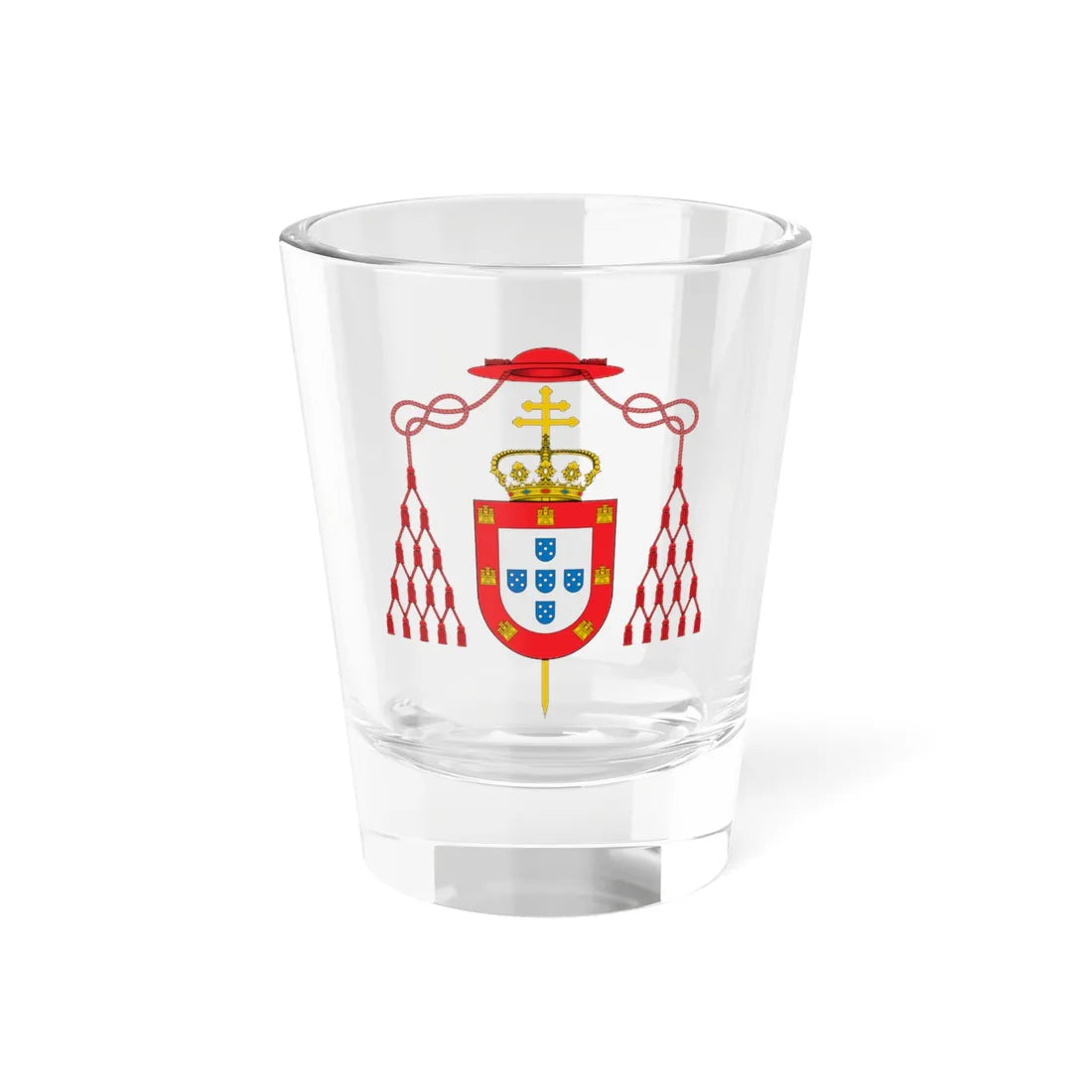 Coat of arms of Henry I de Portugal (Portugal) (Coat of Arms) Shot Glass 1.5oz 1.5oz - Go Mug Yourself
