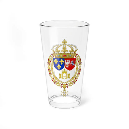 Coat of Arms of Henry III of France (Lithuania) (Coat of Arms) Pint Glass 16oz 16oz - Go Mug Yourself