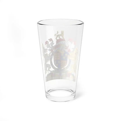 Coat of Arms of Henry V of England 1413-1422 Variant Motto 1 (England) (Coat of Arms) Pint Glass 16oz - Go Mug Yourself