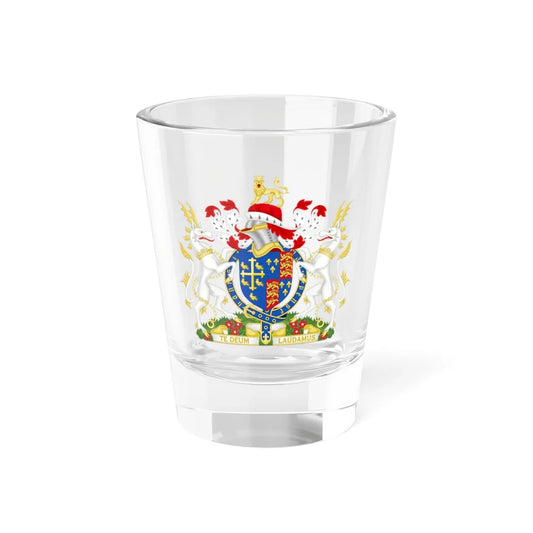Coat of Arms of Henry VI of England 1422-1471 Variant Motto 2 (England) (Coat of Arms) Shot Glass 1.5oz 1.5oz - Go Mug Yourself