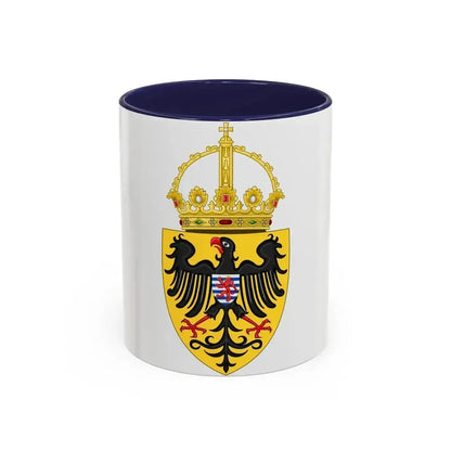 Coat of arms of Henry VII, Holy Roman Emperor - Accent Coffee Mug 11oz Navy - Go Mug Yourself