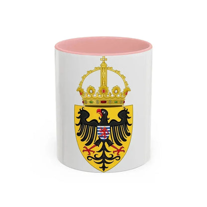 Coat of arms of Henry VII, Holy Roman Emperor - Accent Coffee Mug 11oz Pink - Go Mug Yourself