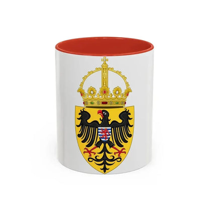 Coat of arms of Henry VII, Holy Roman Emperor - Accent Coffee Mug 11oz Red - Go Mug Yourself
