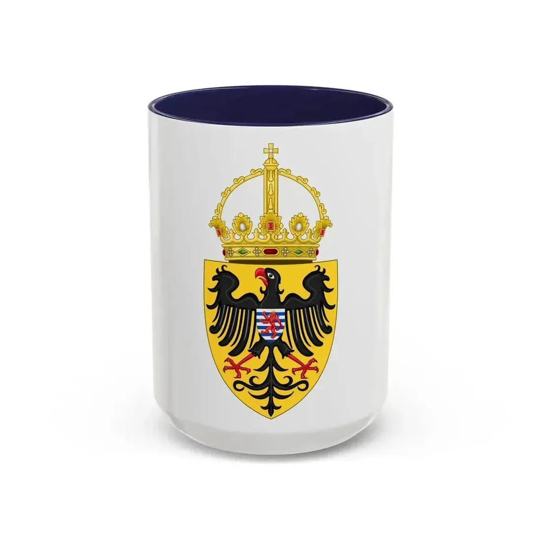 Coat of arms of Henry VII, Holy Roman Emperor - Accent Coffee Mug 15oz Navy - Go Mug Yourself