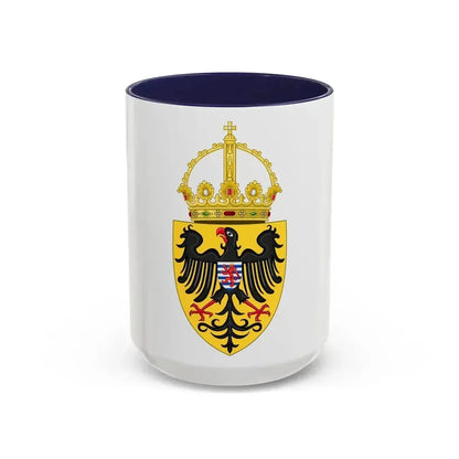 Coat of arms of Henry VII, Holy Roman Emperor - Accent Coffee Mug 15oz Navy - Go Mug Yourself