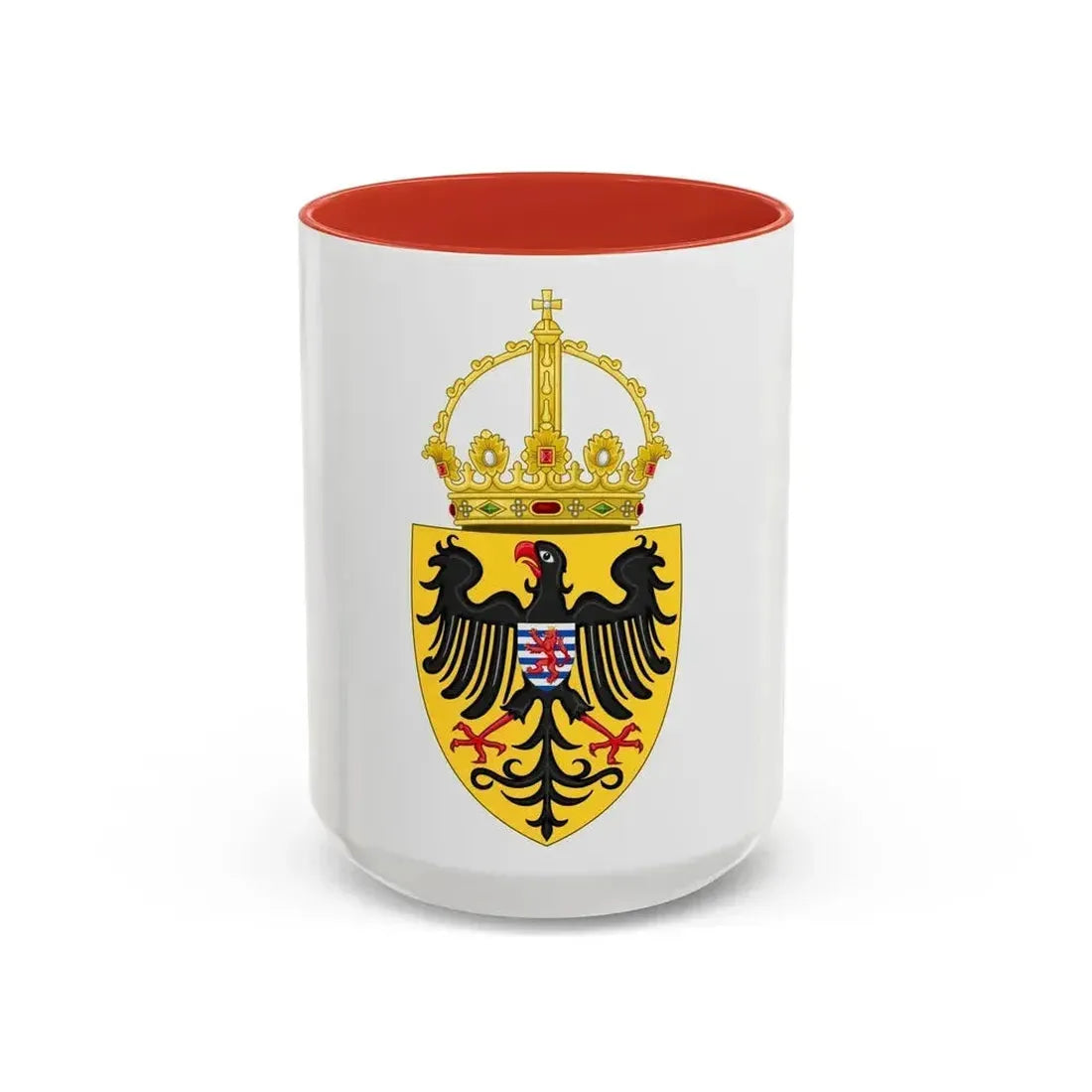 Coat of arms of Henry VII, Holy Roman Emperor - Accent Coffee Mug 15oz Red - Go Mug Yourself