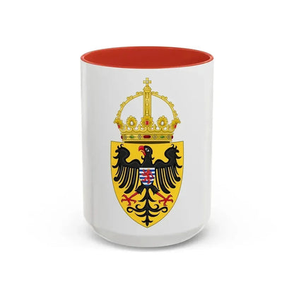 Coat of arms of Henry VII, Holy Roman Emperor - Accent Coffee Mug 15oz Red - Go Mug Yourself