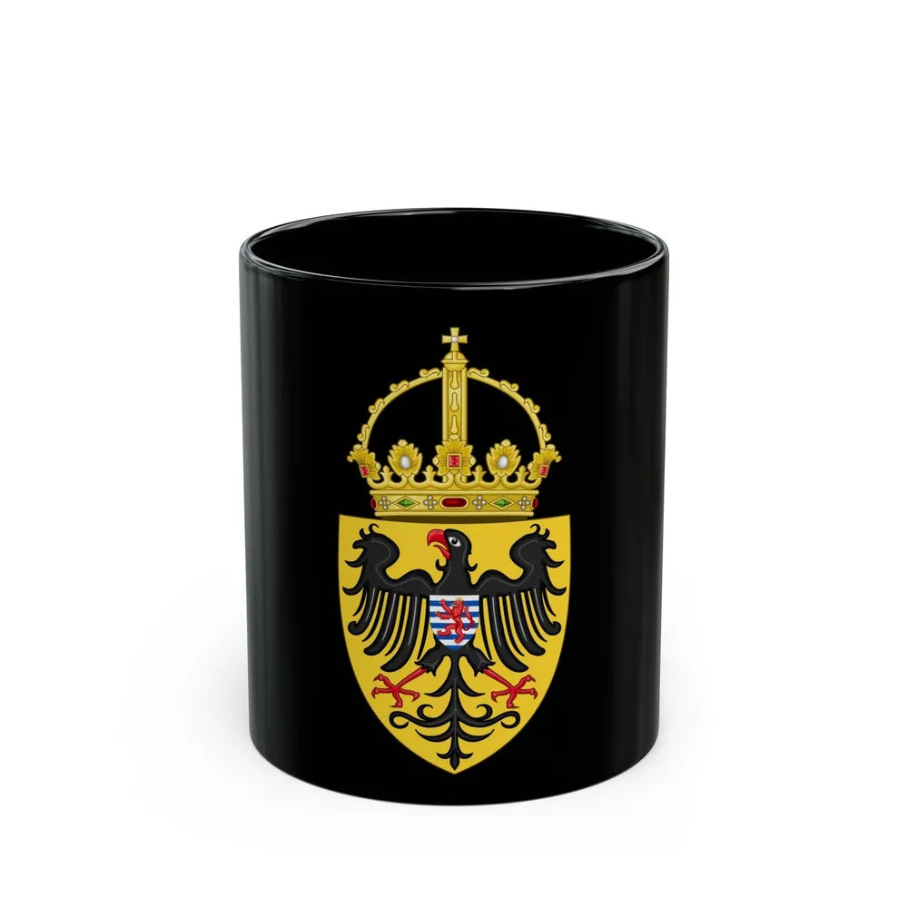 Coat of arms of Henry VII, Holy Roman Emperor - Black Coffee Mug-11oz-Go Mug Yourself