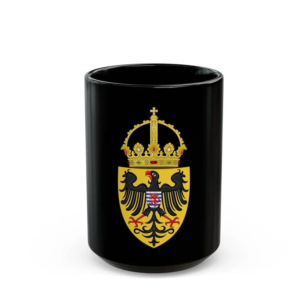 Coat of arms of Henry VII, Holy Roman Emperor - Black Coffee Mug-15oz-Go Mug Yourself