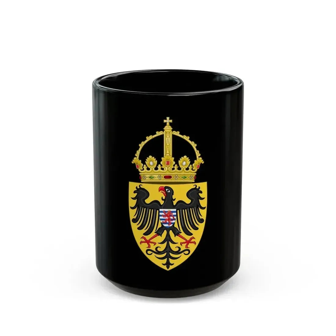 Coat of arms of Henry VII, Holy Roman Emperor - Black Coffee Mug 15oz - Go Mug Yourself