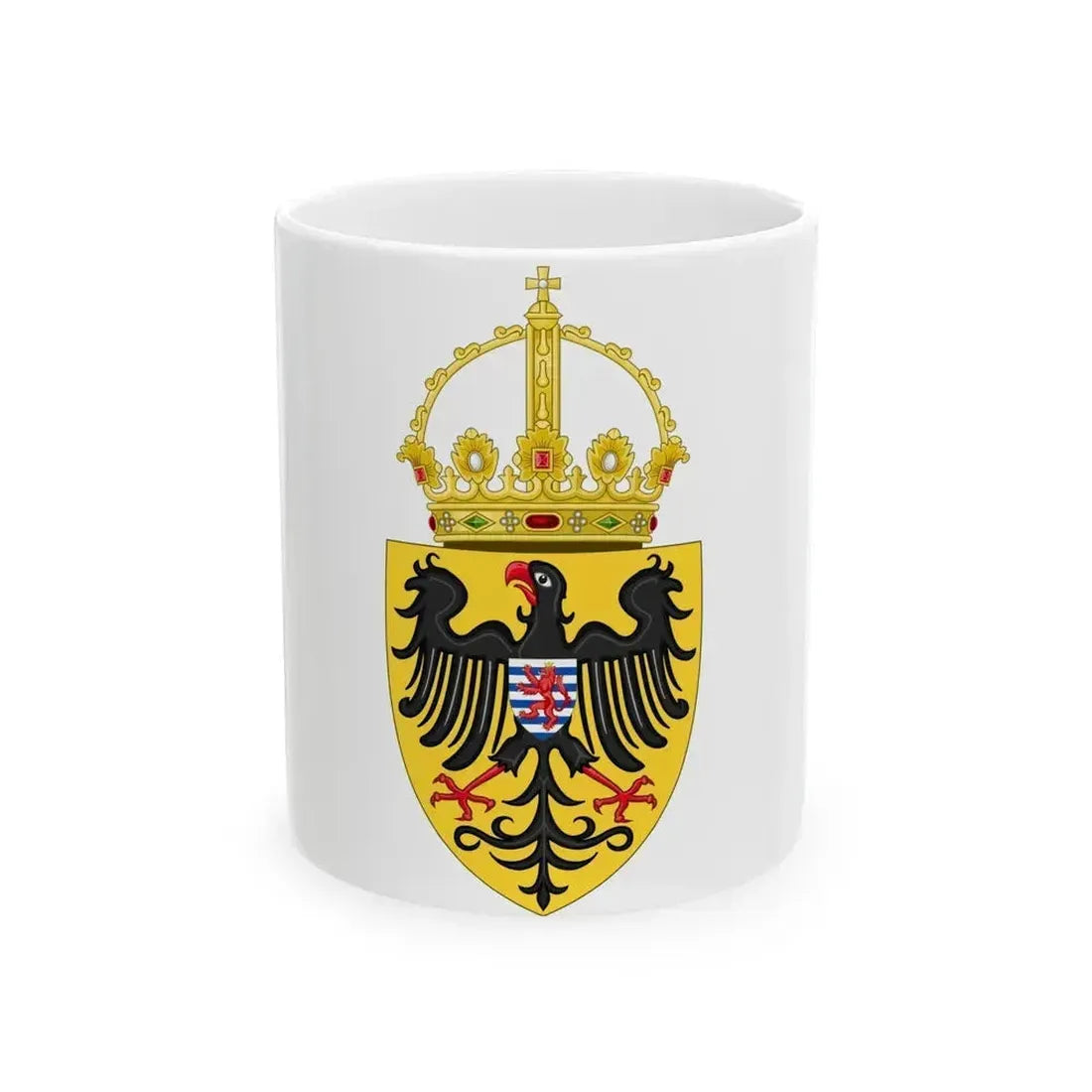 Coat of arms of Henry VII, Holy Roman Emperor - White Coffee Mug 11oz - Go Mug Yourself