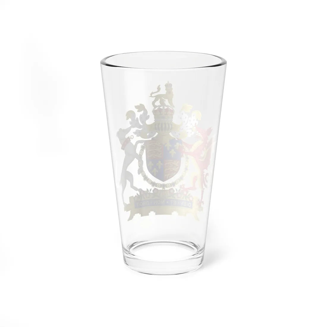 Coat of Arms of Henry VIII of England 1509-1547 Golden Fleece Variant 1 (England) (Coat of Arms) Pint Glass 16oz - Go Mug Yourself