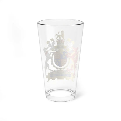 Coat of Arms of Henry VIII of England 1509-1547 Golden Fleece Variant 1 (England) (Coat of Arms) Pint Glass 16oz - Go Mug Yourself
