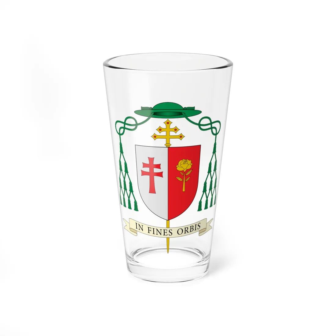 Coat of arms of Henryk Jagodziński (Spain) (Coat of Arms) Pint Glass 16oz 16oz - Go Mug Yourself