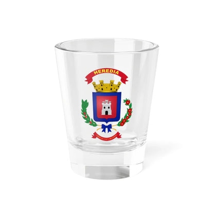 Coat of arms of Heredia (Costa Rica) (Coat of Arms) Shot Glass 1.5oz 1.5oz - Go Mug Yourself