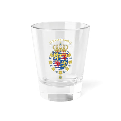 Coat of Arms of Hereditary Grand Duke Henri of Luxembourg Order of the Seraphim (Luxembourg) (Coat of Arms) Shot Glass 1.5oz 1.5oz - Go Mug Yourself