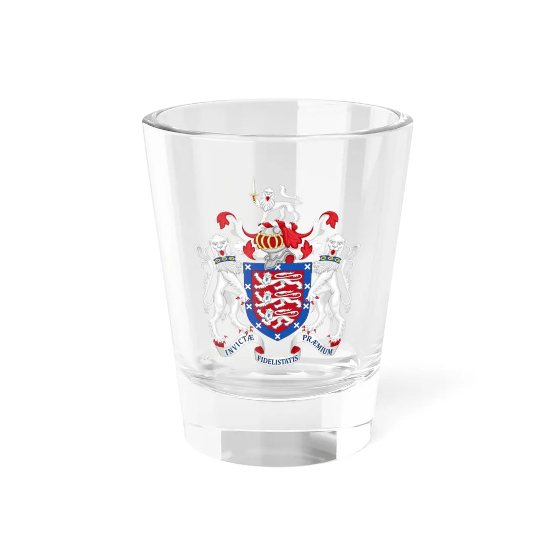 Coat of Arms of Hereford City Council (England) (Coat of Arms) Shot Glass 1.5oz 1.5oz - Go Mug Yourself