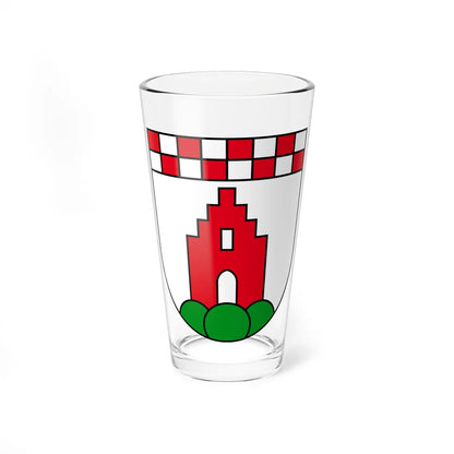 Coat of arms of Hersberg (Switzerland) (Coat of Arms) Pint Glass 16oz 16oz - Go Mug Yourself